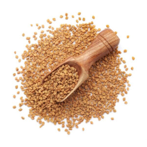 AlKareem Natural premium fenugreek seeds in a bowl – fresh methi dana for cooking and herbal uses.